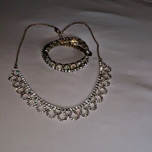 Elegant prom, homecoming, night out jewelry set (bracelet & necklace)